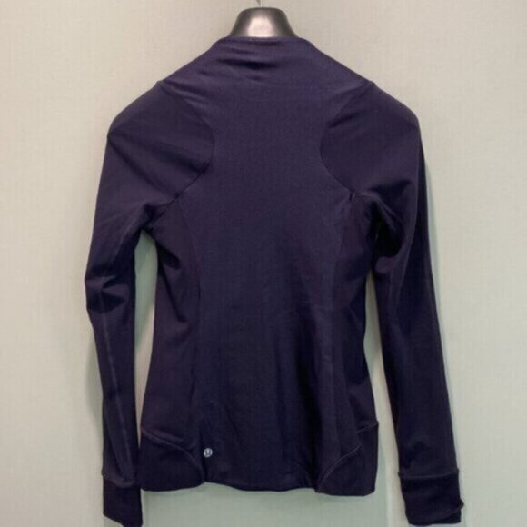 Lululemon Emerge Renewed Jacket Size 6 Purple Zip - Picture 11 of 13